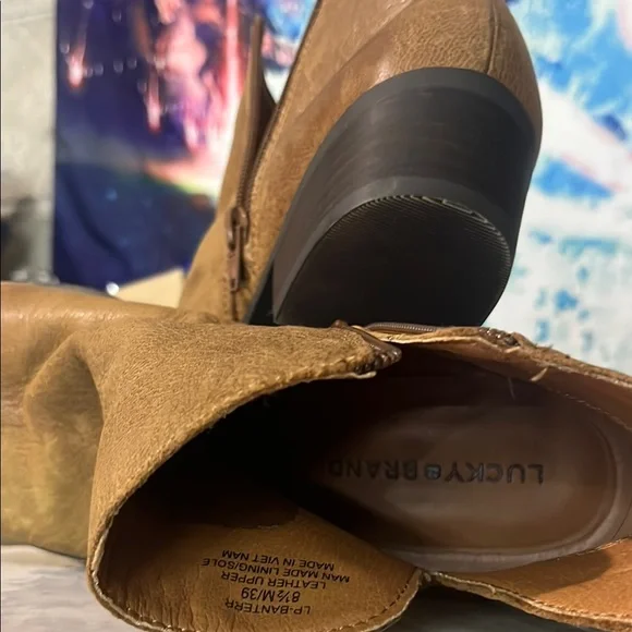 Lucky Brand Tan Chelsea Boots Timeless Design - Picture 5 of 12